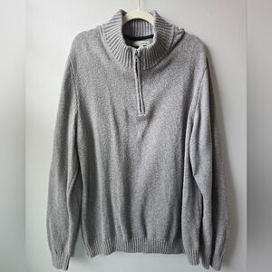 Hawker Rye Gray Sweater with Half-Zip